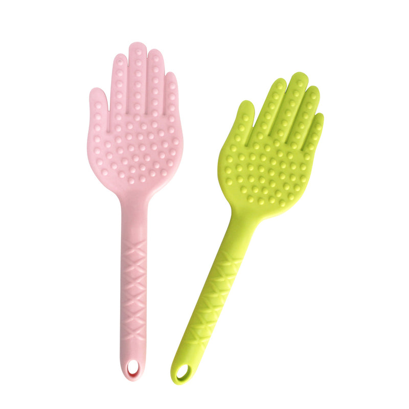 1 Pcs Plastic Massage Hammer Palm Shaped Soft Back Body Massager for Adults