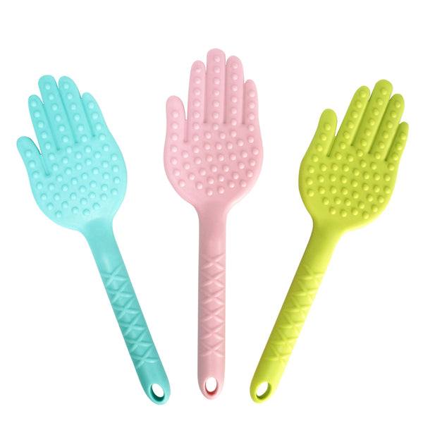 1 Pcs Plastic Massage Hammer Palm Shaped Soft Back Body Massager for Adults