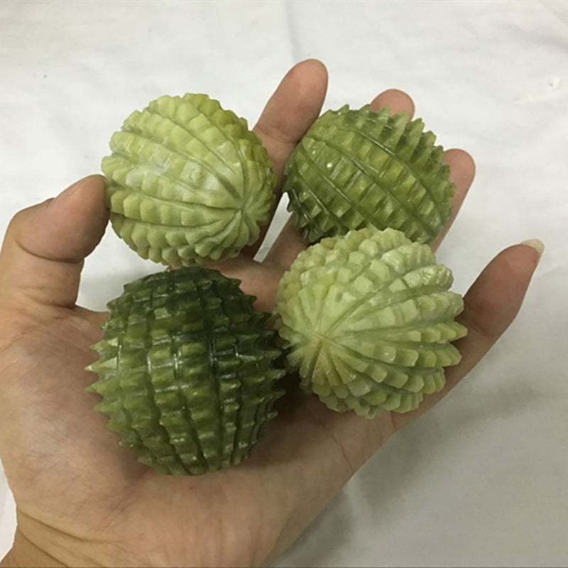 Massage-Ball Hand-Exercise-Tool Jade-Stone Natural Acupuncture