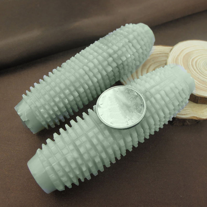 1 Pc Full Body Natural Jade Stone Acupuncture Trigger Massage Ball Stick New