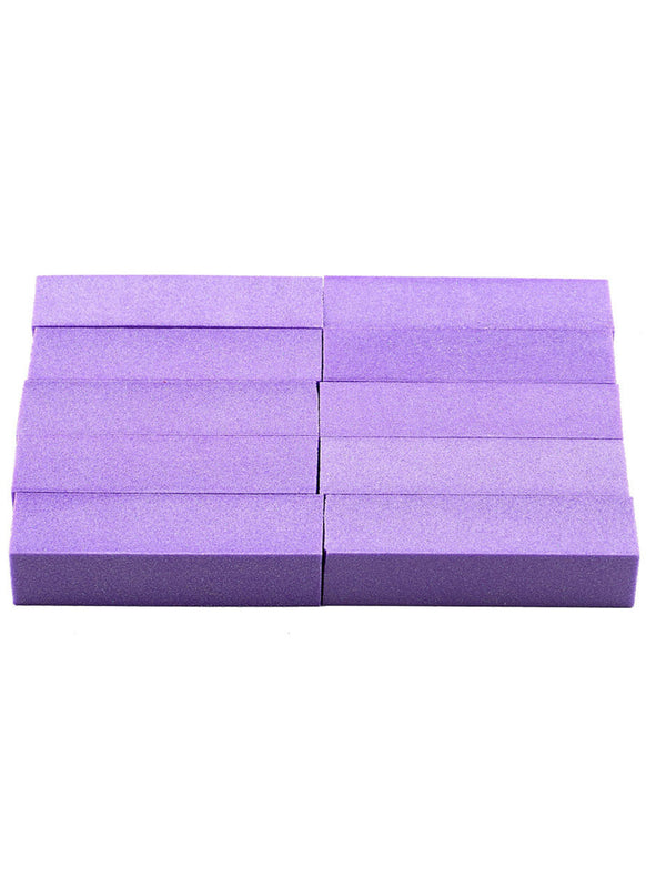 10 x Sponge Nail File High-Foam Four-Sided Grinding Block Nail Tools Newest Use