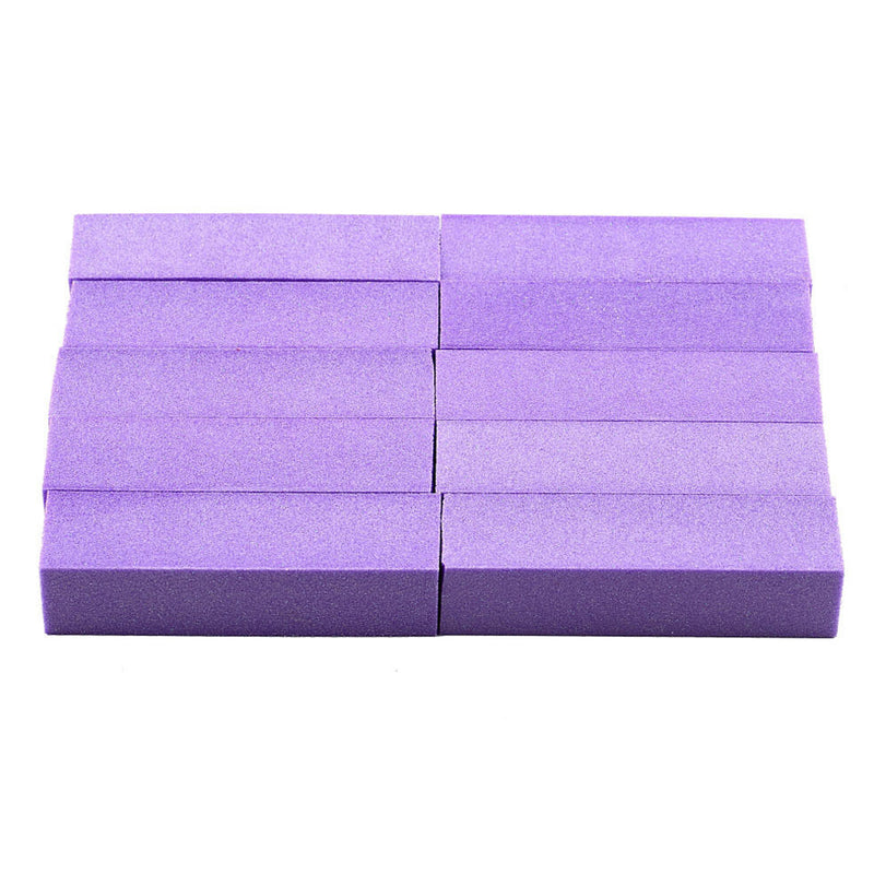10 x Sponge Nail File High-Foam Four-Sided Grinding Block Nail Tools Newest Use