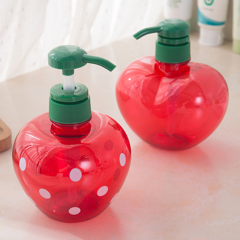 Lotion Bottle Bathroom-Supplies Bathing 500ml Cute Travel Strawberry-Type