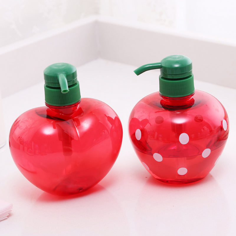 Lotion Bottle Bathroom-Supplies Bathing 500ml Cute Travel Strawberry-Type