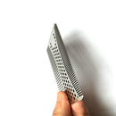 1 Pcs Brushed Stainless Steel Metal Trim Beard Hair Mustache Comb for Men