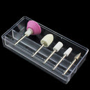 5 Pcs/Set Nail Drill Art Grinding File Bits Electric Manicure Gel Polish Tool
