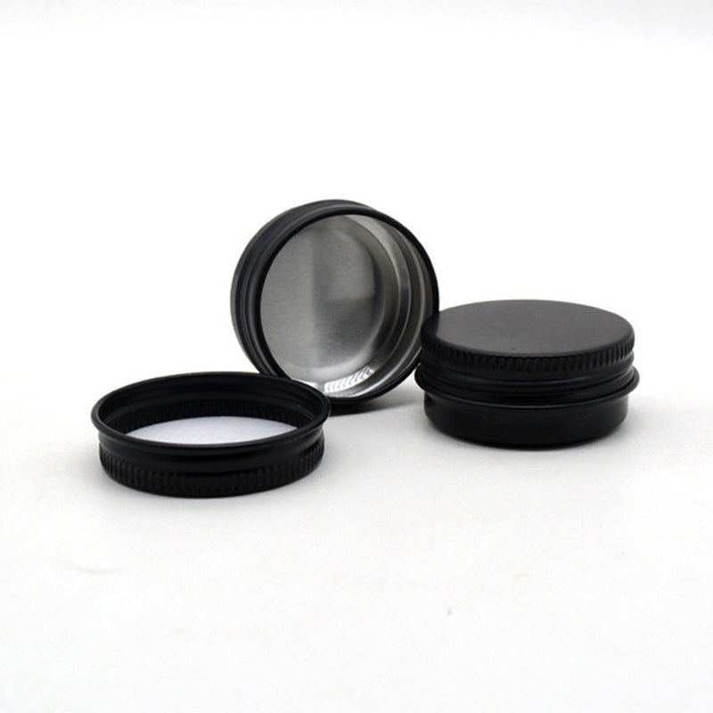 12Pcs/Set Screw Lid Aluminum Tins Round Cans Metal Storage Containers 2oz/60ml