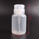 2Pcs Push Down Empty Pump Dispenser Clear Bottle Makeup Container Press