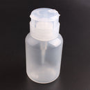 2Pcs Push Down Empty Pump Dispenser Clear Bottle Makeup Container Press