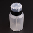 2Pcs Push Down Empty Pump Dispenser Clear Bottle Makeup Container Press