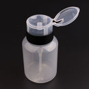 2Pcs Push Down Empty Pump Dispenser Clear Bottle Makeup Container Press