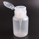 2Pcs Push Down Empty Pump Dispenser Clear Bottle Makeup Container Press