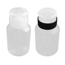 2Pcs Push Down Empty Pump Dispenser Clear Bottle Makeup Container Press