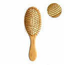 1Pc High Quality Natural Round Wood Hairbrush Wooden Pin Massage Comb New