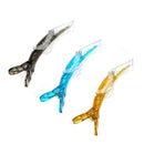 6Pcs Clamp Crocodile Salon Hairdressing Black Hair Clips Matte Sectioning