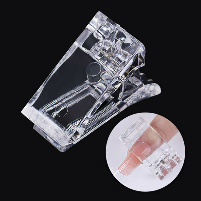 5Pcs/Set Poly Quick Building Gel Nail Tips Clip Finger Extension Plastic Tools