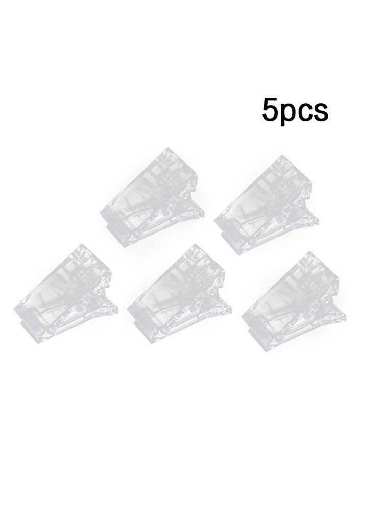 5Pcs/Set Poly Quick Building Gel Nail Tips Clip Finger Extension Plastic Tools