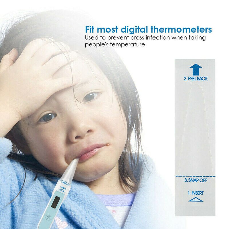 100x Digital Thermometer Probe Universal Disposable Protector Covers Newest Use