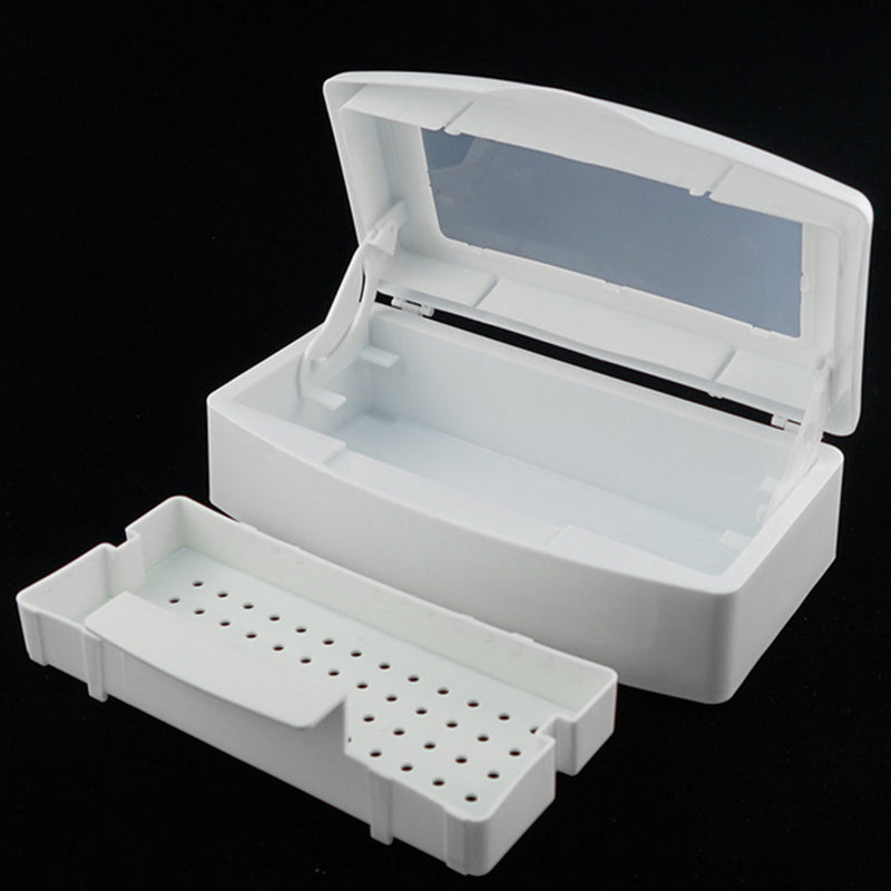 1 x Nail Art Sterilizer Tray Box Alcohol Ether Salon Disinfection Equipment Tool