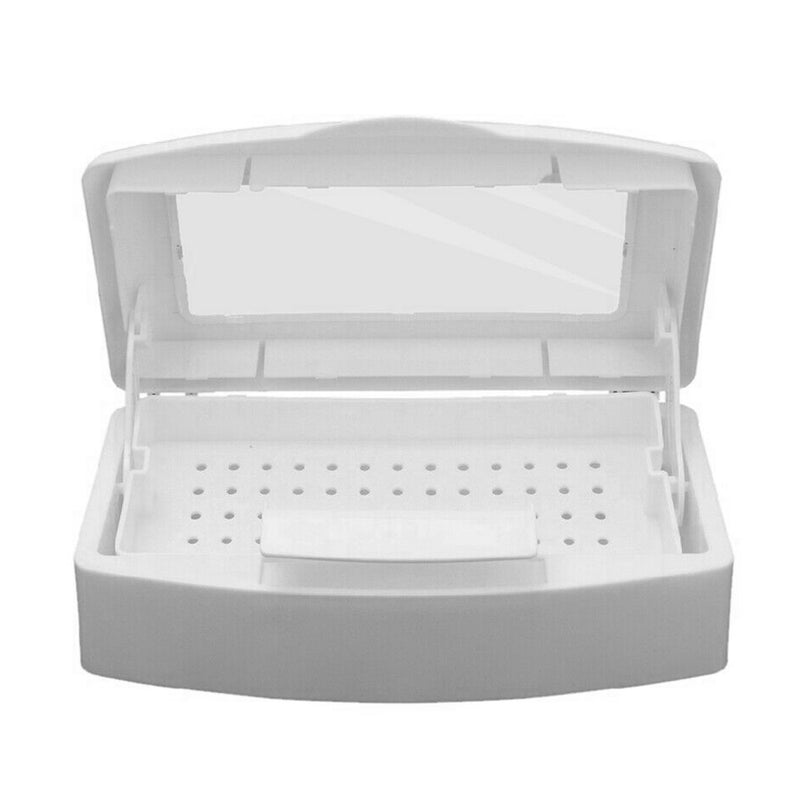 Nail Sterilizer Tray Disinfection Pedicure Manicure Boxes White Steril Free Tool