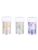 3 Pcs Candy Marble Nail Foils Transfer Foil GelNail Art Stickers Decals Kit