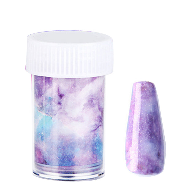 3Pcs Candy Marble Nail Foils Glitter Foil Nail Art Stickers DIY Useful Decals
