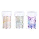 3Pcs Candy Marble Nail Foils Glitter Foil Nail Art Stickers DIY Useful Decals