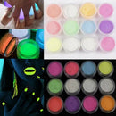 12 Colors High Quality Nail Luminous Powder Fluorescent Nail Powder 1 * Nice
