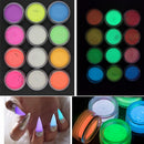 12 Colors High Quality Nail Luminous Powder Fluorescent Nail Powder 1 * Nice