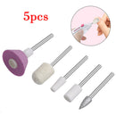 5Pcs Electric Nail File Drill Kit Tips Manicure Salon Pen Bits Set New Hot