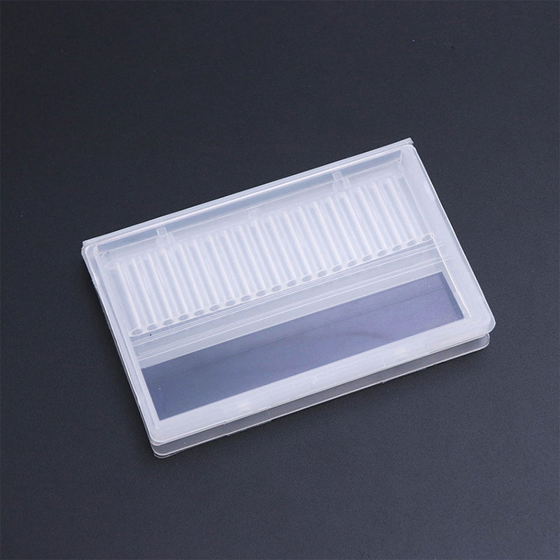 2 Pieces For Nail Drill Bit Holder Manicure Tool Stand Container Storage Box