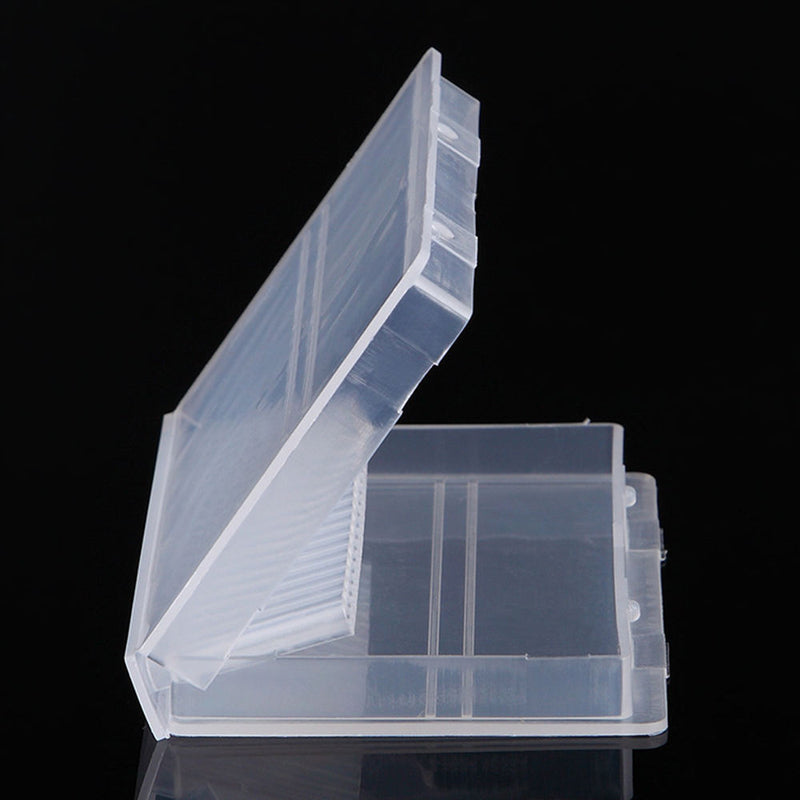 2 Pieces For Nail Drill Bit Holder Manicure Tool Stand Container Storage Box