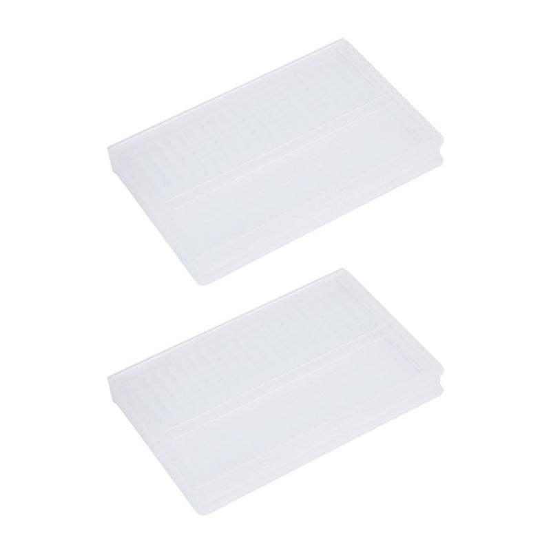 2 Pieces For Nail Drill Bit Holder Manicure Tool Stand Container Storage Box