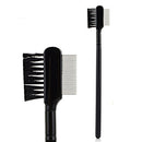 2Pcs Popular Metal Comb Brush for Lash Eyebrow Cosmetic Dual-use Tool Eyelash