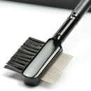 2Pcs Popular Metal Comb Brush for Lash Eyebrow Cosmetic Dual-use Tool Eyelash