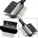 2x Metal Comb Brush for Lash Eyebrow Cosmetic Dual-use tool Eyelash New Hot