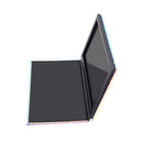 Empty Magnetic Palette Eyeshadow Powder Fish Scale Makeup Case Organizer 10x10cm