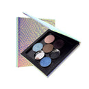 Empty Magnetic Palette Eyeshadow Powder Fish Scale Makeup Case Organizer 10x10cm