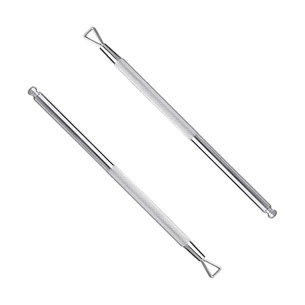 2pcs Triangle Stick Rod UV Gel Polish Remover Nail Art Cuticle Pusher Tool
