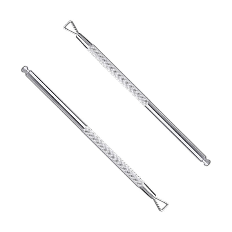 2pcs Triangle Stick Rod UV Gel Polish Remover Nail Art Cuticle Pusher Tool