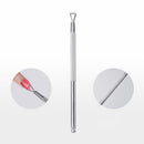 2x UV Gel Polish Remover Manicure Nail Art Pusher Scraper Steel Nail Tools New