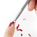 2pcs Triangle Stick Rod UV Gel Polish Remover Nail Art Cuticle Pusher Tool