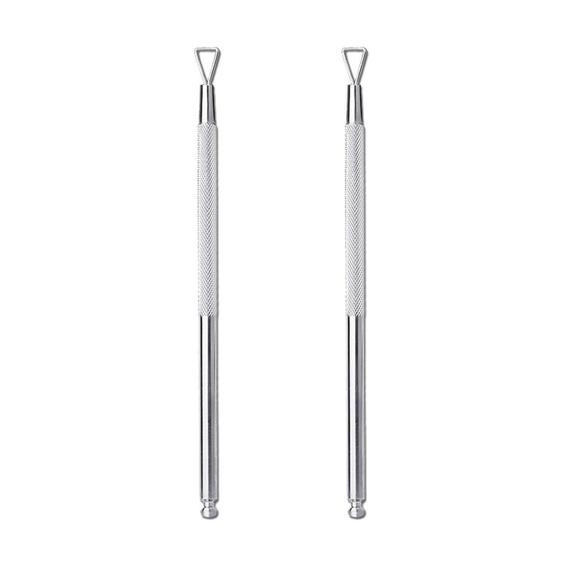 2pcs Triangle Stick Rod UV Gel Polish Remover Nail Art Cuticle Pusher Tool