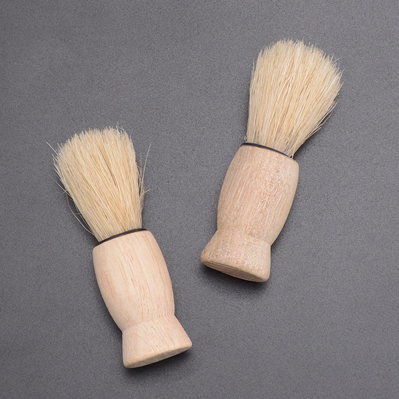 5x Beard Mustache Brush Shaving Foam Care Comb Facial Hair Cleaner Wood Tools