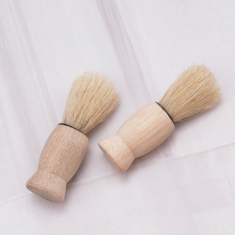 5x Beard Mustache Brush Shaving Foam Care Comb Facial Hair Cleaner Wood Tools