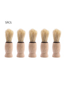 5x Beard Mustache Brush Shaving Foam Care Comb Facial Hair Cleaner Wood Tools