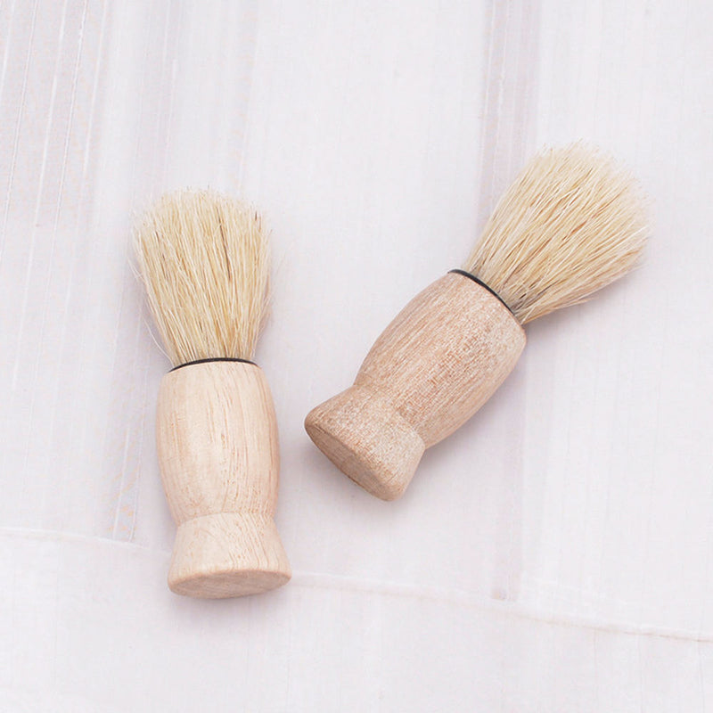 5x Beard Mustache Brush Shaving Foam Care Comb Facial Hair Cleaner Wood Tools