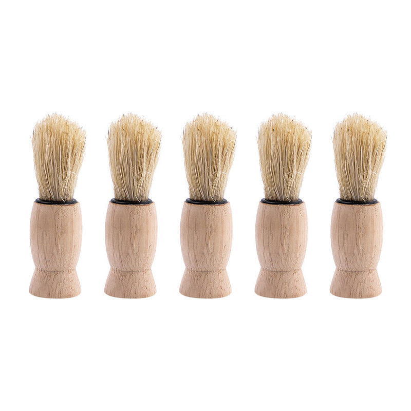 5x Beard Mustache Brush Shaving Foam Care Comb Facial Hair Cleaner Wood Tools
