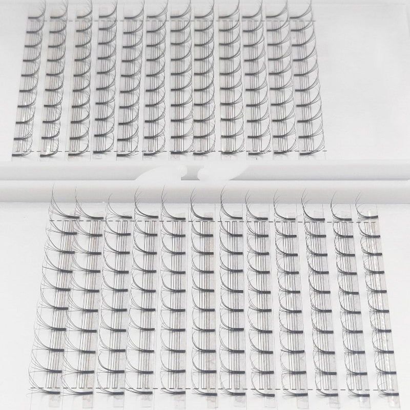 Pre made Russian Lashes Volume Fans 4D Fiber Eyelash Extensions 12 Rows