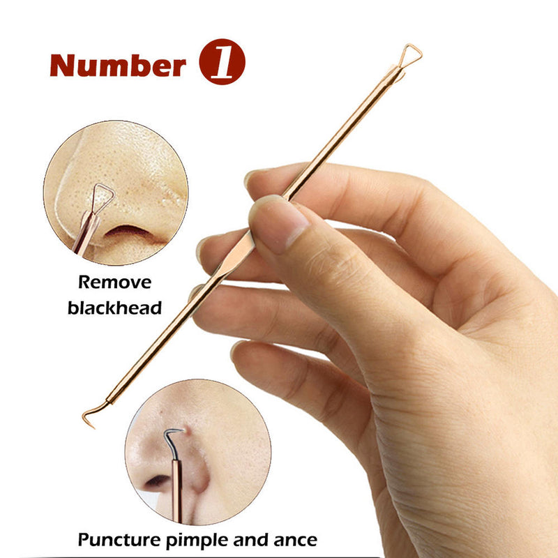 8 x Blackhead Pimple Extractor Remover Tools Set Skin Care Tools Remover New